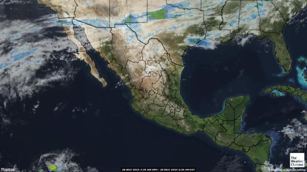 Meksyk Chmura pogoda mapa 