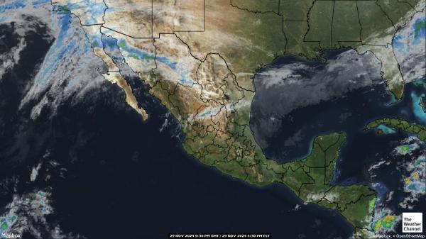 Mexico Bản đồ thời tiết đám mây 