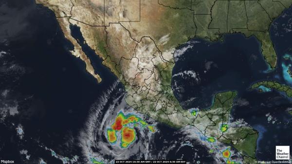 Mexico Weather Cloud Map 