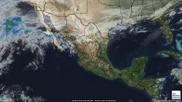 Mexico Previsão do tempo nuvem mapa 