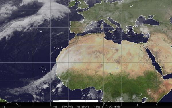 Midden-Oosten Weer wolk kaart 