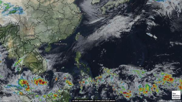 Mongolie Météo nuage carte 