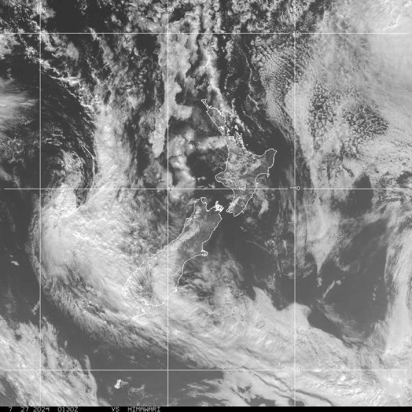 Нова Зеландия времето облачна карта 