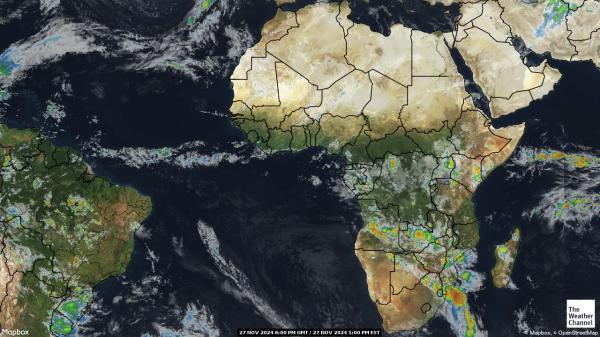 Niger Wetter Wolke Karte 