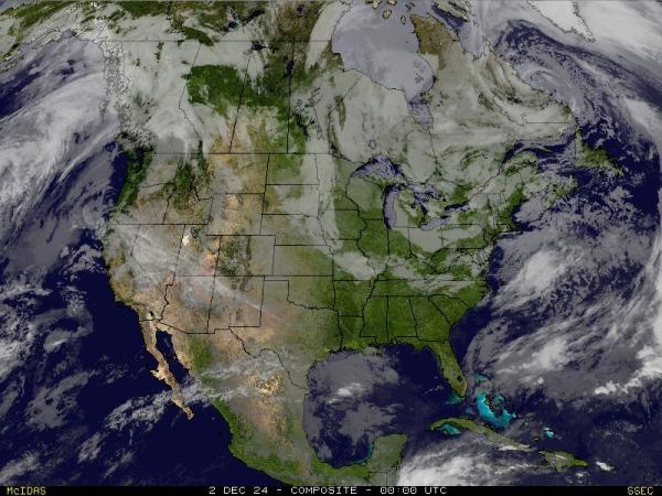 América del norte Mapa del tiempo pronóstico nube 