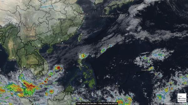 North Korea Weather Cloud Map 