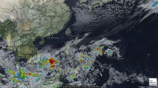 Northern Mariana Islands Meteo nuvola mappa 