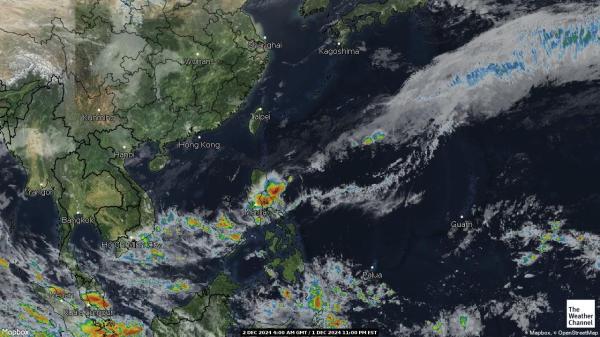 Filipinas Mapa del tiempo pronóstico nube 