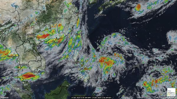 Philippines Previsão do tempo nuvem mapa 
