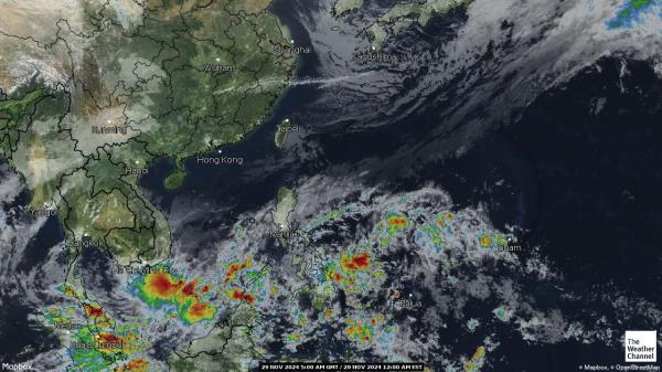 ピトケアン 天気クラウドマップ 