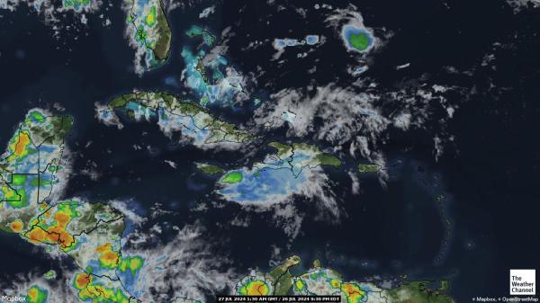 Trinidad y Tobago Mapa del tiempo pronóstico nube 