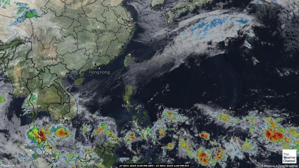 Tuvalu Wetter Wolke Karte 