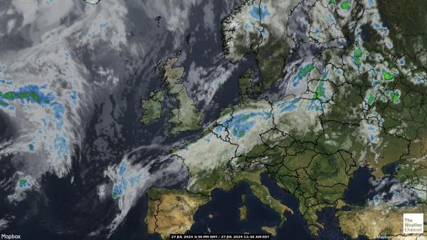 United Kingdom Weather Cloud Map 