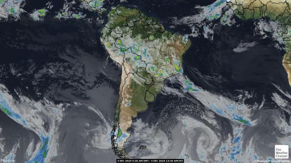 Uruguay Weather Cloud Map 