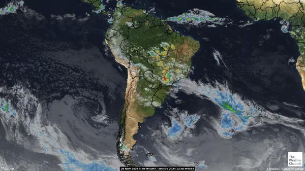 Uruguay Meteo nuvola mappa 