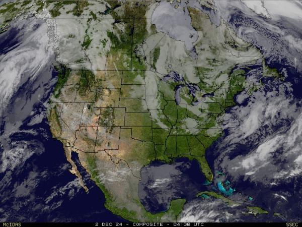 EE.UU. Alabama Mapa del tiempo pronóstico nube 