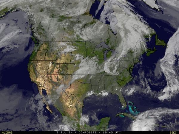 USA Georgia Bản đồ thời tiết đám mây 