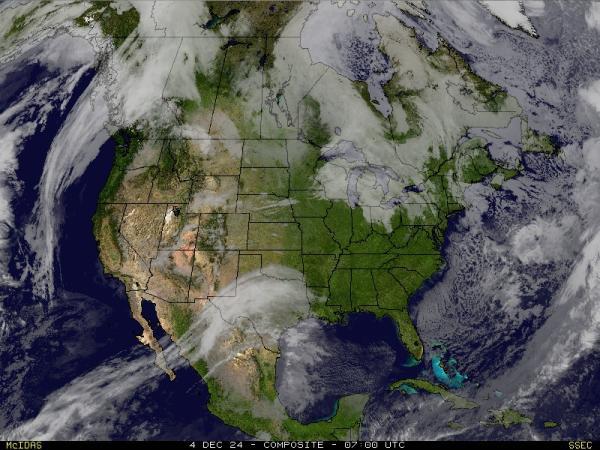 USA Hawaii Weather Cloud Map 