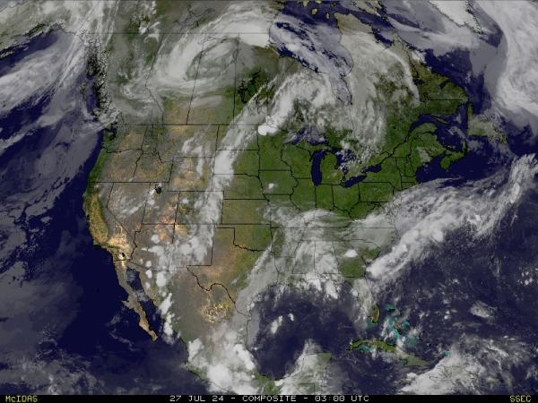САЩ Айова времето облачна карта 