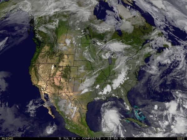 USA Minnesota Bản đồ thời tiết đám mây 