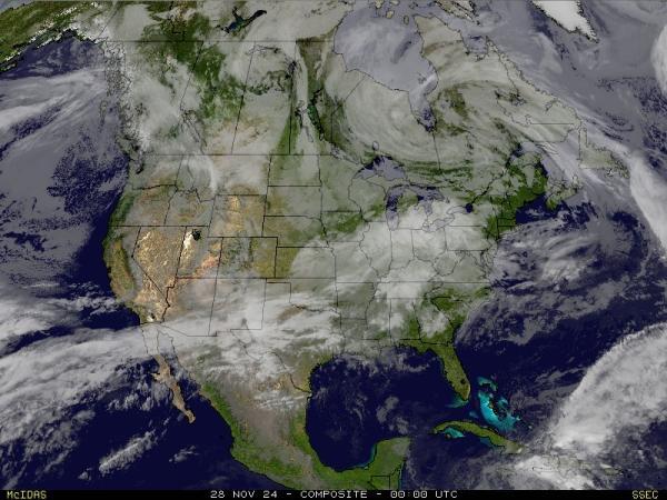 USA Minnesota Vremenska prognoza, Satelitska karta vremena 