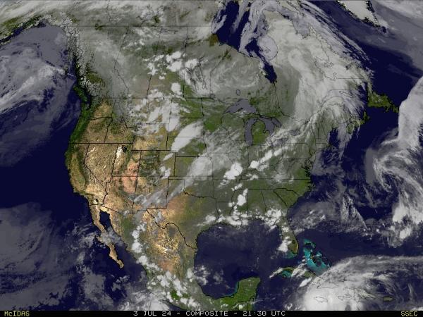 USA Mississippi Sää pilvi kartta 