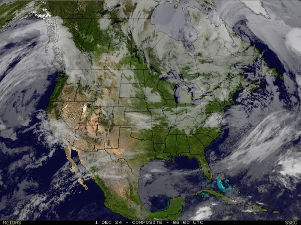 米国ミズーリ州 天気クラウドマップ 