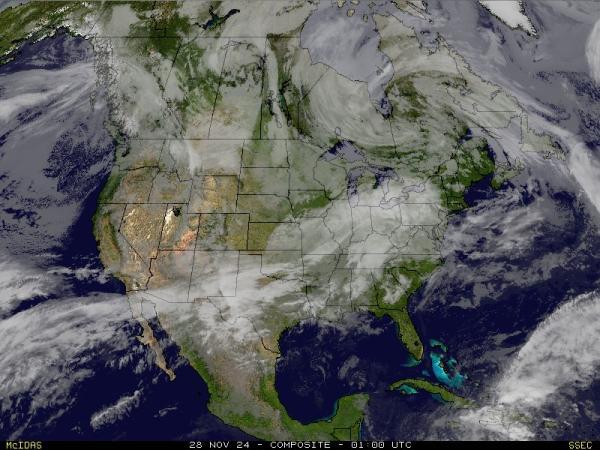 SAD New Hampshire Vremenska prognoza, Satelitska karta vremena 