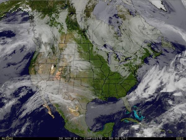 États-Unis USA Oregon Météo nuage carte 