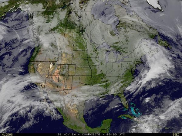 USA Utah Weer wolk kaart 