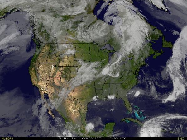 USA Virginia Previsão do tempo nuvem mapa 