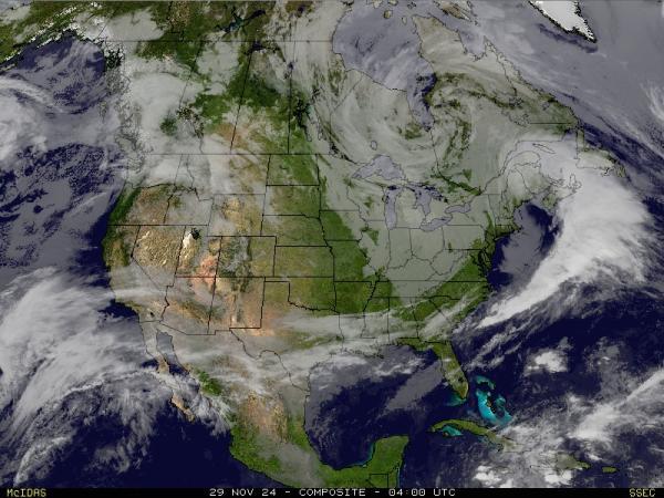 米国 天気クラウドマップ 