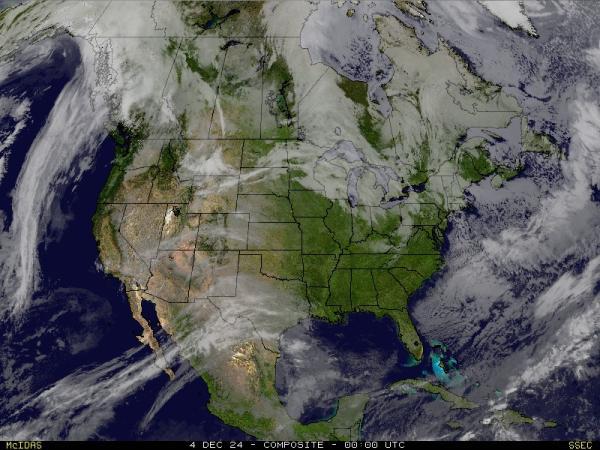 USA United States Weather Cloud Map 