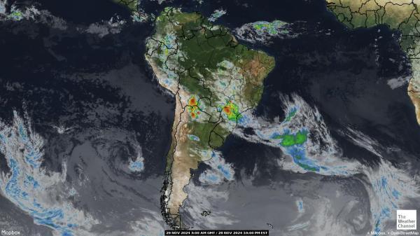 Venezuela Previsão do tempo nuvem mapa 