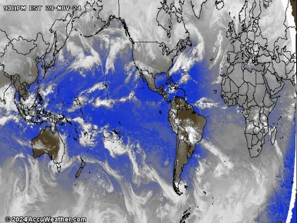 World Weather Cloud Map 