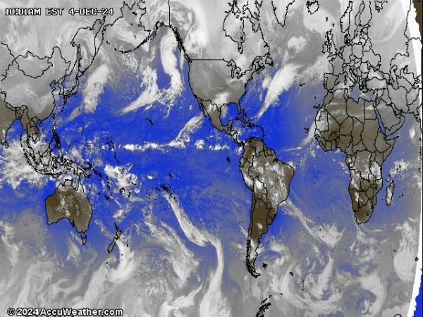 Mundo Mapa del tiempo pronóstico nube 