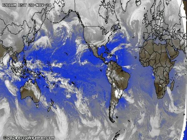 World Weather Cloud Map 