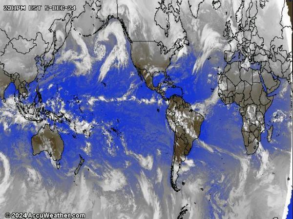 Mundo Mapa del tiempo pronóstico nube 