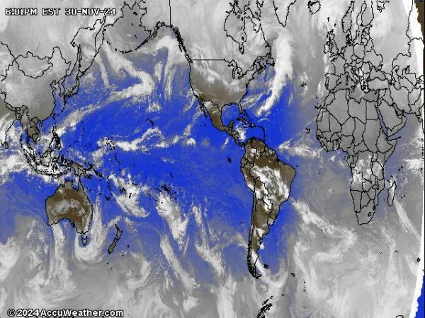 World Weather Cloud Map 