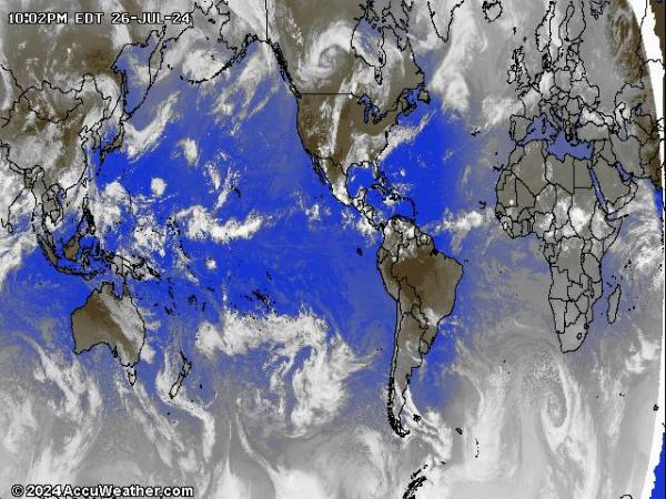 Mundo Mapa del tiempo pronóstico nube 