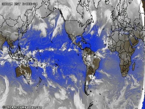 Mundo Mapa del tiempo pronóstico nube 