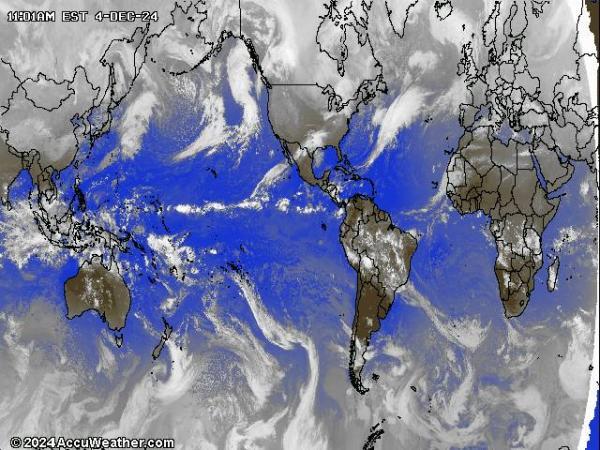 Mundo Mapa del tiempo pronóstico nube 