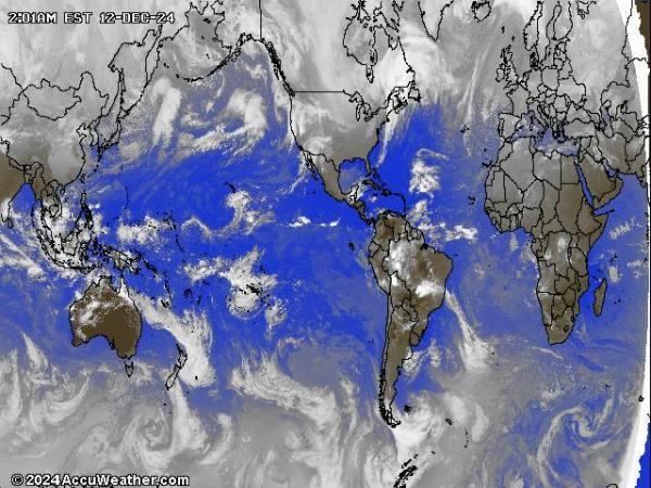 Mundo Mapa del tiempo pronóstico nube 