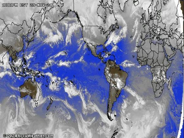 World Weather Cloud Map 