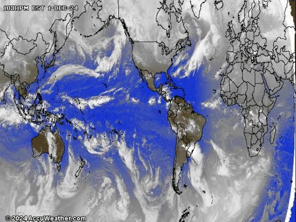 World Weather Cloud Map 