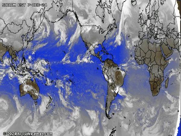 Mundo Mapa del tiempo pronóstico nube 