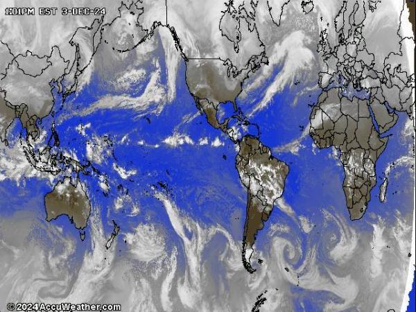 World Weather Cloud Map 