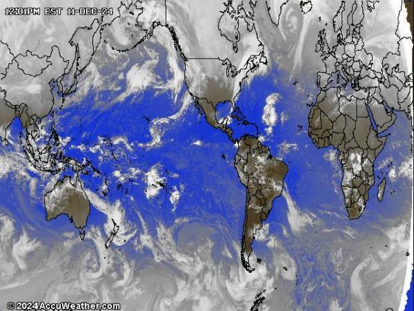 Mundo Mapa del tiempo pronóstico nube 