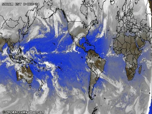 Mundo Mapa del tiempo pronóstico nube 