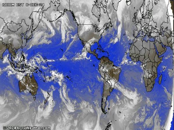 Mundo Mapa del tiempo pronóstico nube 